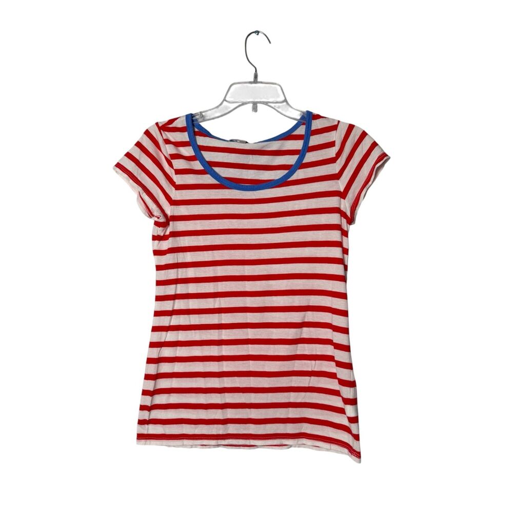 Gap Red Striped Ringer T-Shirt Coastal Grandma Retro Nautical Short Sleeve XS
